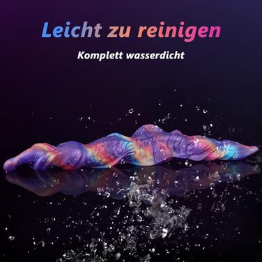 Анальний стимулятор з силікону Hmxseu Monster Doppeldildo - подвійний дildo, 34 см, для жінок, чоловіків, пар
