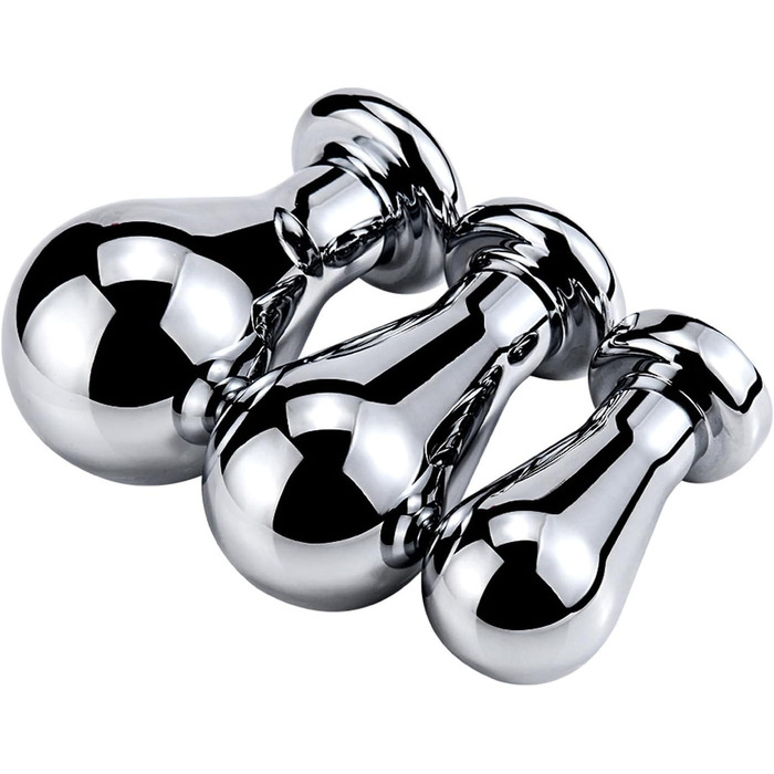 Металевий анальний плагін KucooN Extra Groß (M) - анальний плагін, масажер простати, G-точка, для чоловіків та жінок