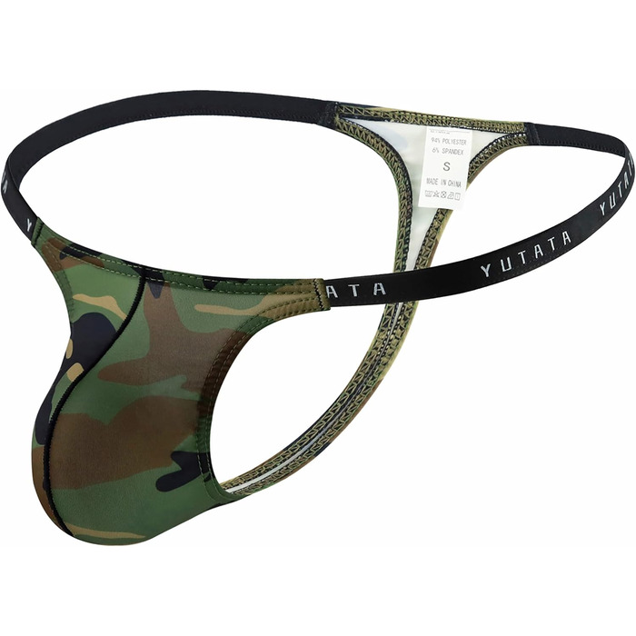 Танга чоловіча Faringoto Caoufalge, шорти-сліп, камуфляж армійного кольору (S)