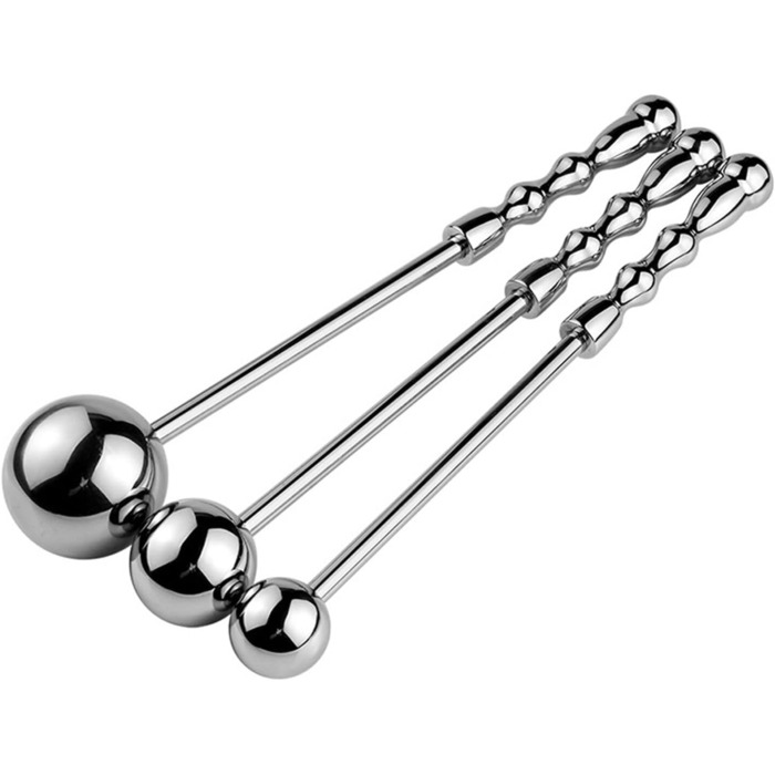 Анальні кульки LOXICAI з нержавіючої сталі: набір S/M/L, анальний плагін з ручкою, дилататор анусу, стимулятор G-точки, для чоловіків та жінок