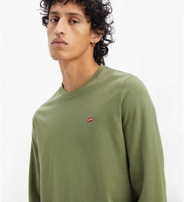 Чоловіча футболка з довгим рукавом Levi's Original Housemark Tee, розмір XL, колір Bluish Olive