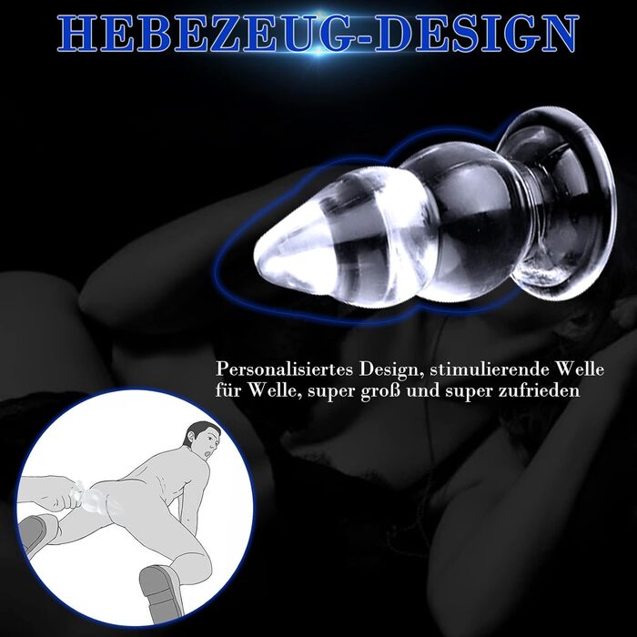 Анальний секс-іграшка BDSMYOU: розширювач ануса, 38 см, з присоскою, для пар та індивідуального використання