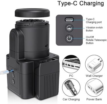 Пристрій для фітнес-тренувань для чоловіків у формі камери, телескопічна конструкція з багаточастотною системою