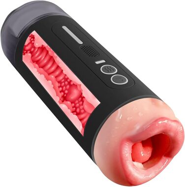 Електричний мастурбатор для чоловіків Jpscor 2-в-1 з 10 режимами вібрації та звуковими ефектами