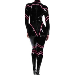 Костюм-латекс ГAYLOP 100% з гуми, чорний, для перегонів, XS-XXL