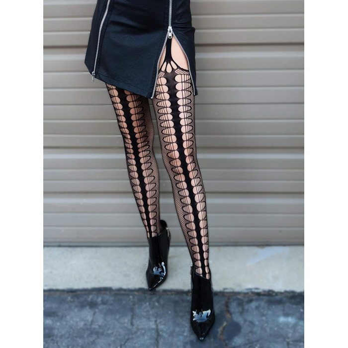 Чорні мереживні шкарпетки-стріжки Leg Avenue, універсальний розмір