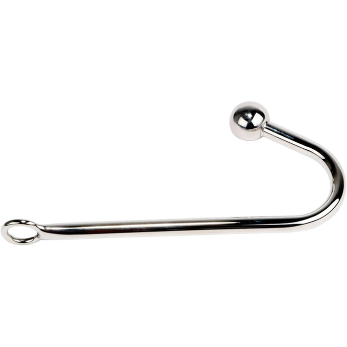 Анальний плаг-кулька 30 мм з металевим гачком для дорослих. Іграшки для БДСМ.