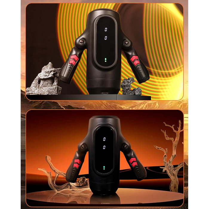 Електричний мастурбатор для чоловіків з LCD-дисплеєм, 9 режимів насосу та 5 режимів вібрації