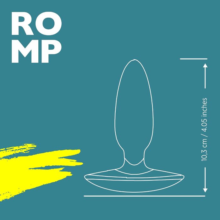 Вібруючий анальний пробка-стимулятор простати ROMP Bass — силіконовий анальний плаг з 6 режимами інтенсивності, водонепроникний та зарядний, для чоловіків, жінок та пар