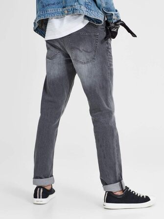 Чоловічі джинси Jack & Jones Tim Original AGI 005 Slim/Straight Fit, сірі (Grey Denim), 38W / 30L