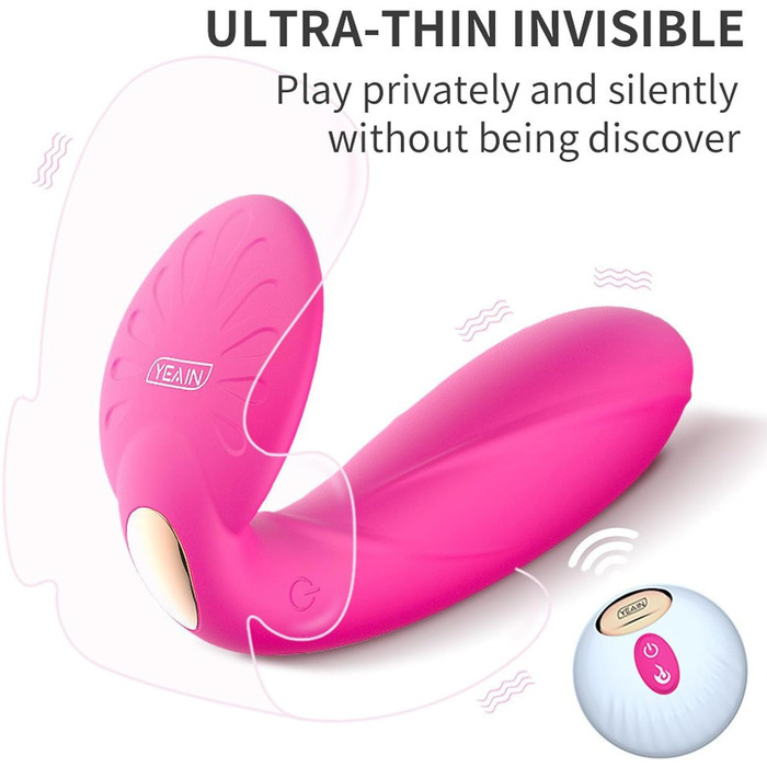 Вібратор-кулька ChicLSQ з пультом дистанційного керування, 10 режимів вібрації, для стимуляції клітора, вагіни та G-точки, нагрівається до 42°C