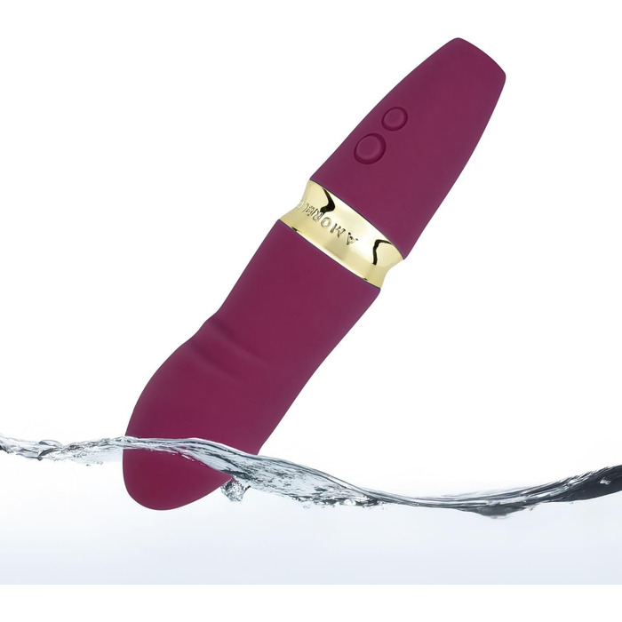 Вібратор G-Spot AMORELIE Quickie – 15 см, водонепроникний, акумуляторний (фіолетовий)