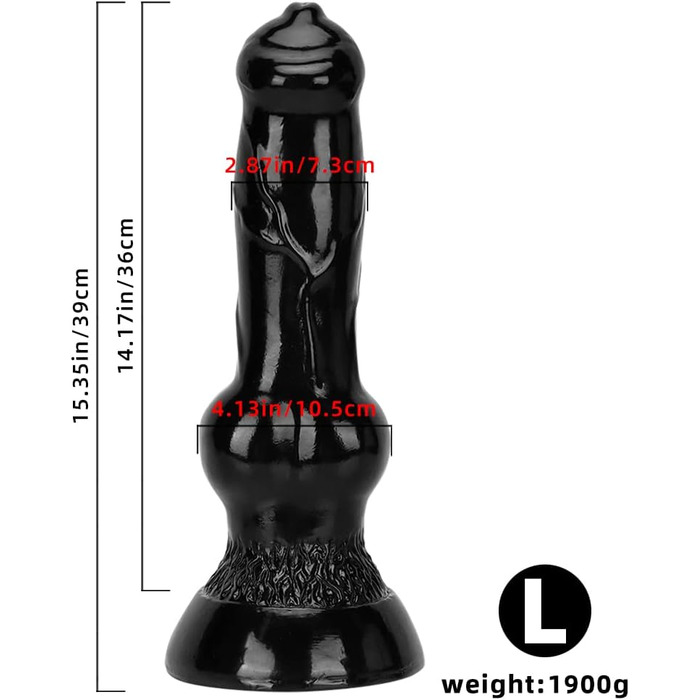 Великий дildo чорного кольору з потужним присоском, дildo у вигляді тваринного/монстра, для анального сексу, преміум-якість, для чоловіків та жінок