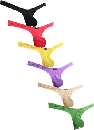 Сексуальні чоловічі труси iKingsky (6 шт.): танга, вигин, T-back