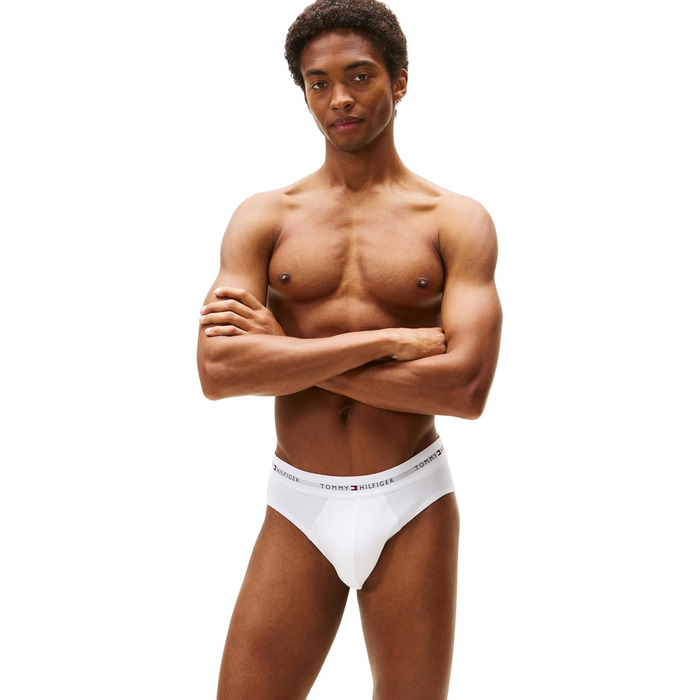 Слип Tommy Hilfiger чоловічий 3p Um0um0370, XL, блакитний (білий/червоний/блакитний)