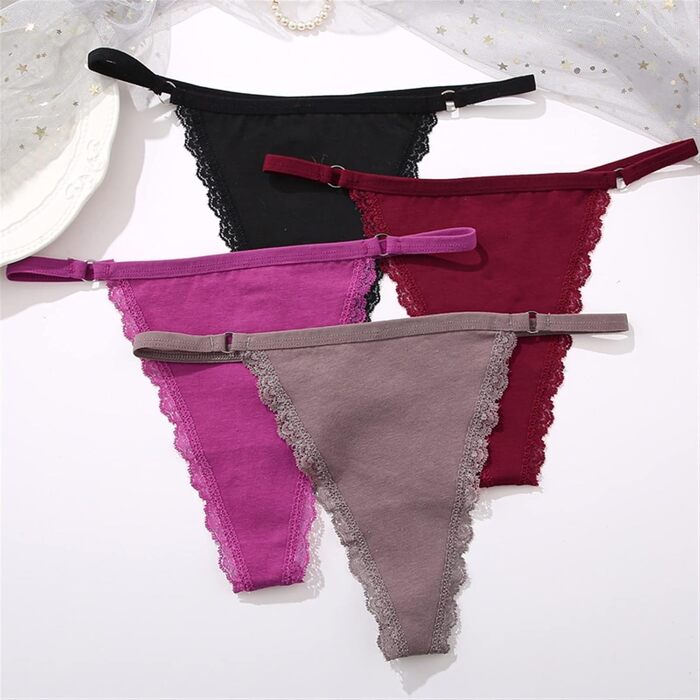 FRINZA Сексуальний комплект бікіні з 2 штук: стрінги з бавовни, низька посадка, для жінок, розмір M, колір Set 18