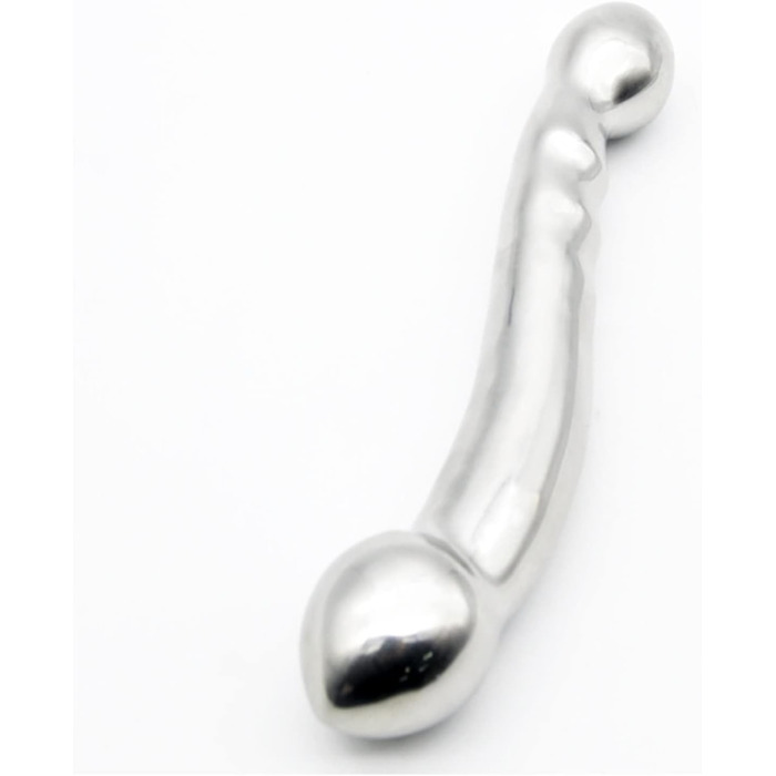 Анальний масажер з нержавіючої сталі з подвійним боком, стимулятор G-точки, масажер для простати, анальний плагін для жінок та чоловіків