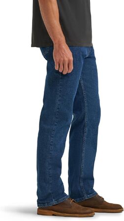 Чоловічі джинси Wrangler Authentics Regular Straight Fit, темно-синій колір Dark Stonewash
