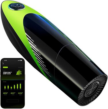 Електричний масажер для чоловіків з 10 режимами, телескопічна функція та 10 вібрацій, масажер для статевих органів, сексуальна іграшка для чоловіків (42° нагрів)