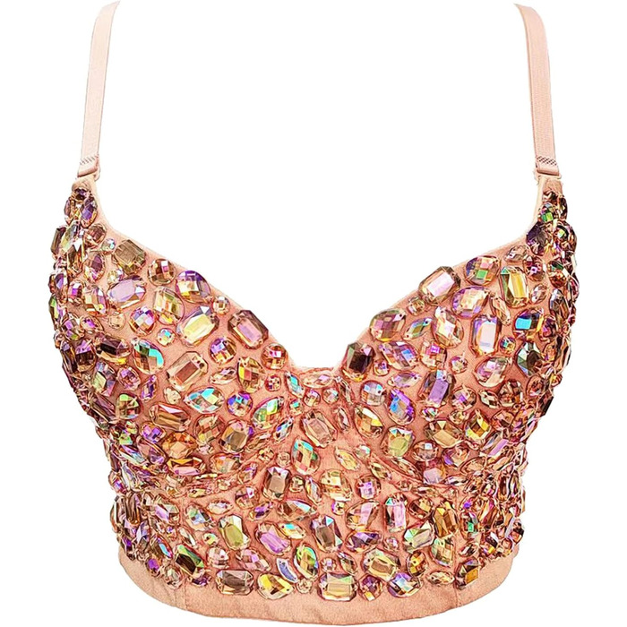 Корсет-топ Woboren: бюстгальтер, топ на бретелях, кроп-топ, корсаж, обтислий жилет. Білий (#11 Бежевий, S)