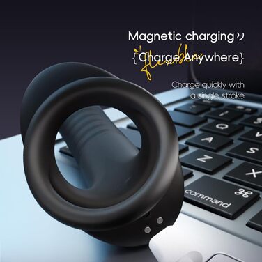 Анальні вібратори для пар NAIXBTY: 10 режимів, масажер для анального отвору та кільце для статевого члена