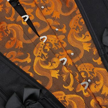 Жовтий корсет-корсет Grebrafan для жінок у готичному стилі для вечірок