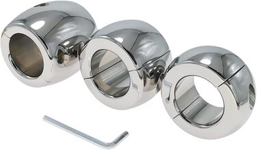 Сталевий кільце для яєчок GeRRiT, 3 розміри, надміцний, для чоловіків (30 мм)