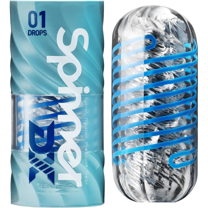 TENGA SPINNER DX 01 Drops - Масажер для чоловіків з реалістичною текстурою - TENGA