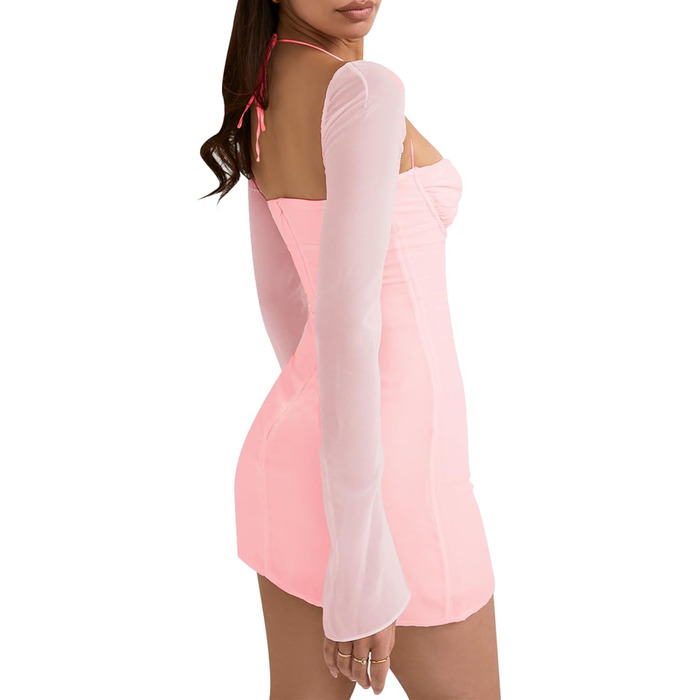 Сучасна жіноча спідниця HIBHABY, приталеного крою, міні, рожевого кольору (L)