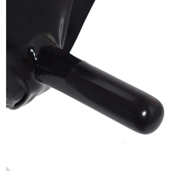 Шорти з латексу Rubberfashion з пеніс-чохлом та надувним дildo для ануса - чоловіча білизна з латексу, чорний, 0.4 мм