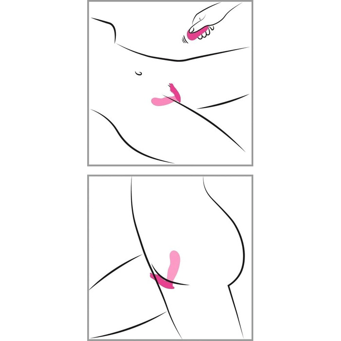 Вібратор жіночий ORION Slip-Vibrator з дистанційним керуванням, стимулятор G-точки та клітора, 10 режимів вібрації, рожевий