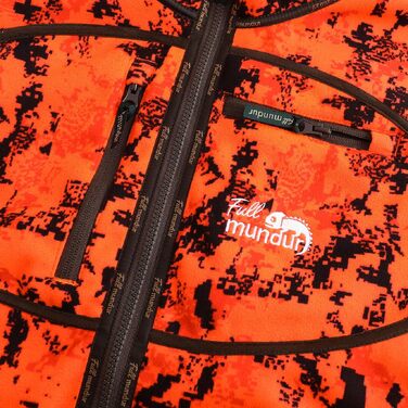 Двостороння куртка для полювання Rondane Fleecejacke Orange Camo, флісова куртка (Orange Blaze Camo/Melange Green), розмір 3XL