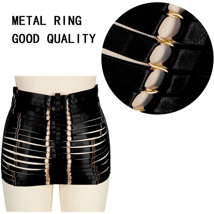 Жіночий корсет-нагрудник Банссгот: повний каркас, готичний стиль, для фестивалів та рейвів, чорний