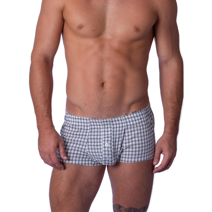 BIMONI Боксер чоловічий з бавовни, низька посадка, сексуальний, труси, білий, розмір M