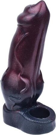 Секс-іграшка для чоловіків: реалістичний пеніс-маншет з потовщеним кільцем, для збільшення та подовження, з рідкого силікону