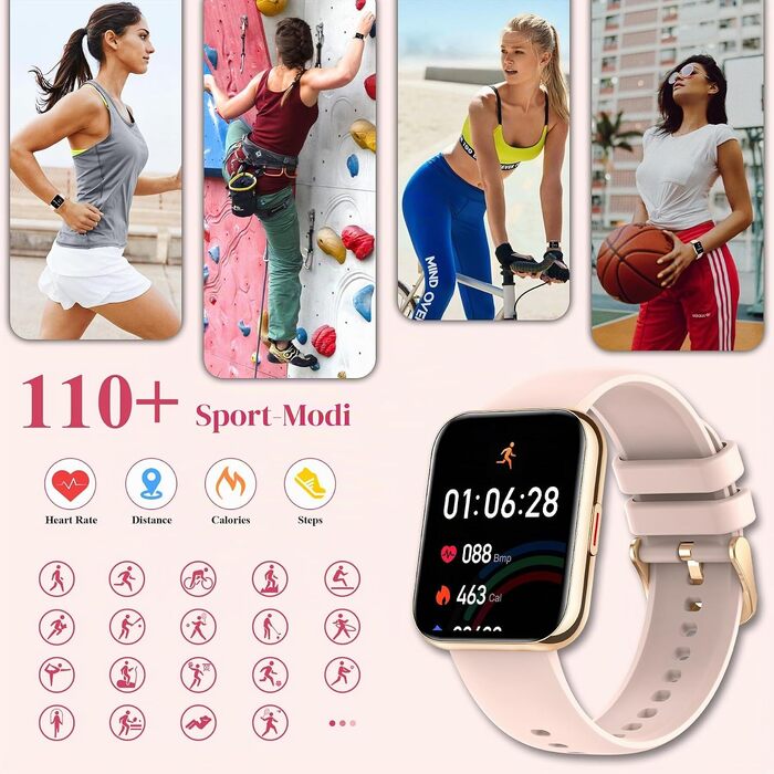 Смарт-годинник I52 Smartwatch (Gold) — водонепроникний розумний годинник з функціями моніторингу здоров'я, золотий