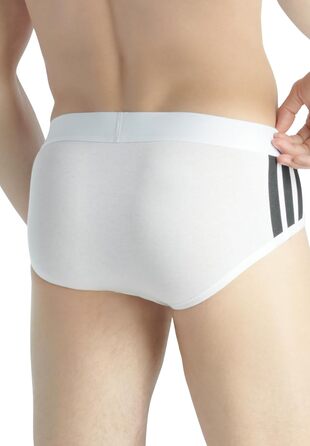 Труси чоловічі Adidas Basic 4 шт. (Білий / Чорний, M)