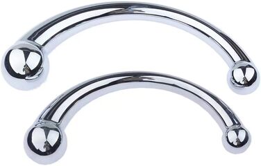 Анальний масажер Doppelkopf Funnight з нержавіючої сталі, подвійний кінчик, масаж G-точки та простати, для чоловіків та жінок