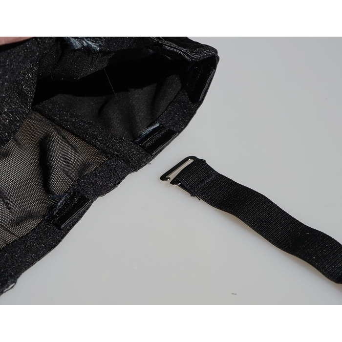 Жіночі стрічки для панчіх TVRtyle S5078S, 8 стрічок, чорний колір, з металевими пряжками