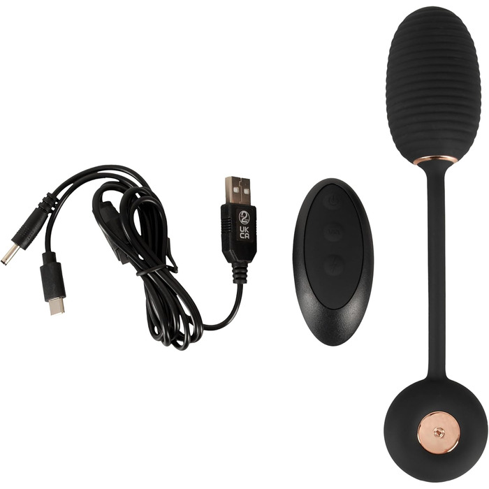 Вібратор для вагіни Intense Rabbit Schwarz, 4,3 см (Яйце-вібратор)