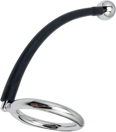 Анальний кільцевий масажер для чоловіків з 3 кульками, з нержавіючої сталі (180г/230г/290г), SM-іграшка, тренажер для пеніса, вага яєчок, розтягувач яєчок