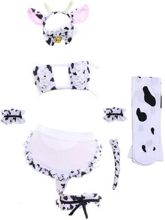 Костюм горничної JasmyGirls: сексуальний сет з мереживом, леопардовий бюстгальтер та трусики, стиль аніме, для дорослих