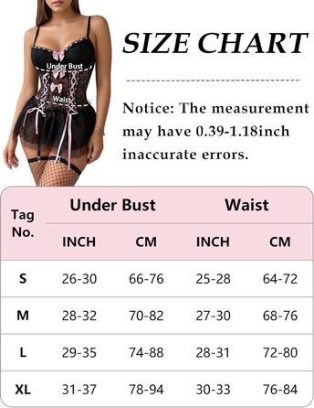 Комплект жіночої спокусливої білизни FEOYA: мереживний боді, корсет, трусики, панчохи, чорний, розмір XL