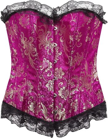 Жіноче корсетне приглушення грудей, корсет-топ, корсетний тренажер талії, жіночий корсет з мереживом, червоний (6XL)