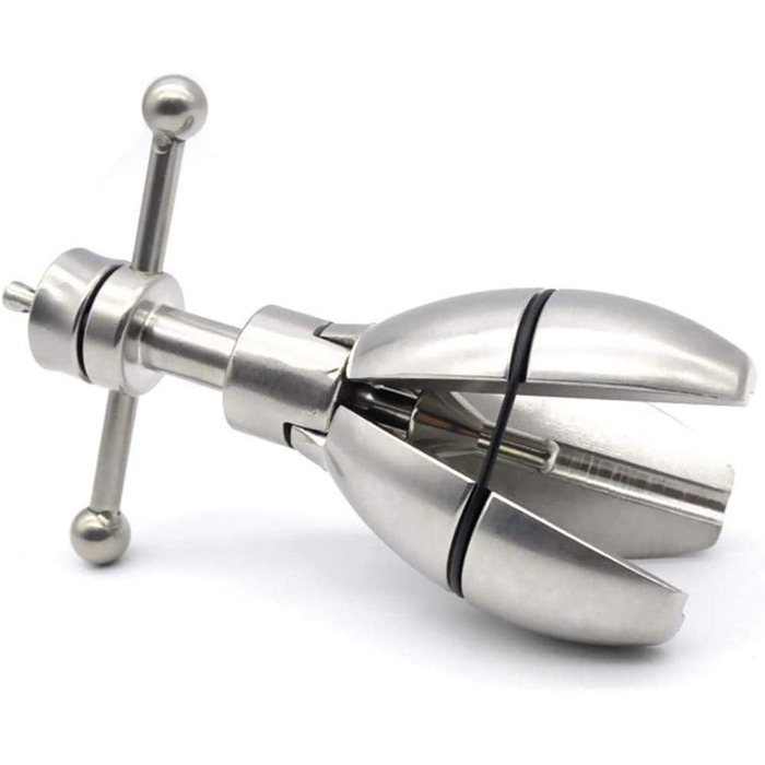 Анальний дилататор з замком Edelstahl Deluxe Asslock XL Buttplug з гачком