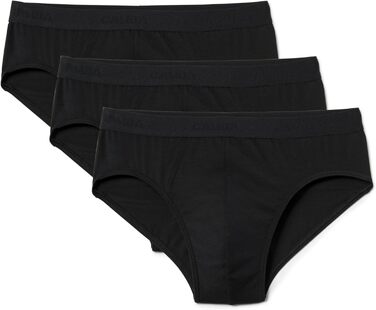 Труси чоловічі CALIDA Natural Benefit Slip, 3 шт. в упаковці, чорний (58-60)