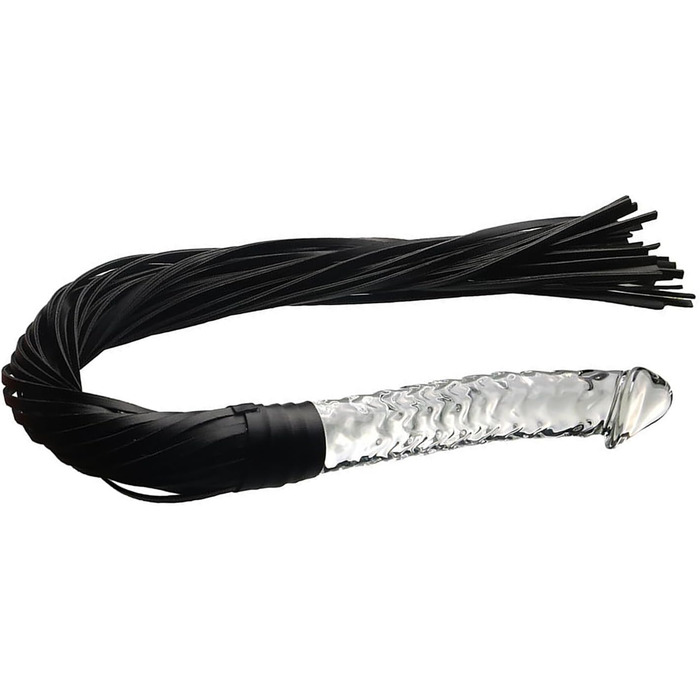 Лезбійський плетище з шкіри для БДСМ, 20 см. Іграшки для пар, анальні пробки, плети, шкіряні іграшки для дорослих