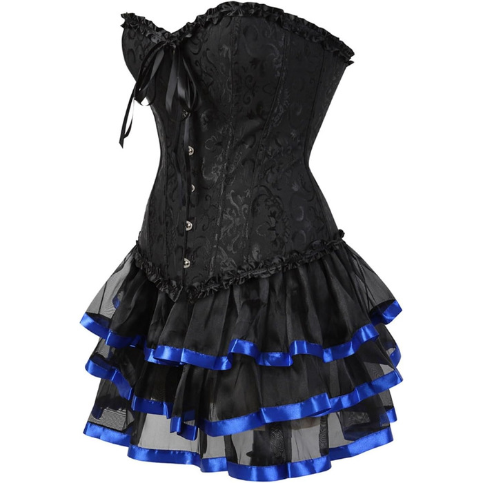 Корсетне плаття Moulin Rouge в готичному стилі, спідниця, великі розміри S-3XL, комплект, колір цегляний