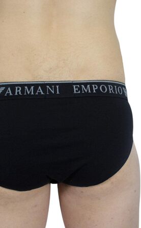 Слип чоловічий Emporio Armani (2 шт. в упаковці) (XL, Чорний/Чорний)
