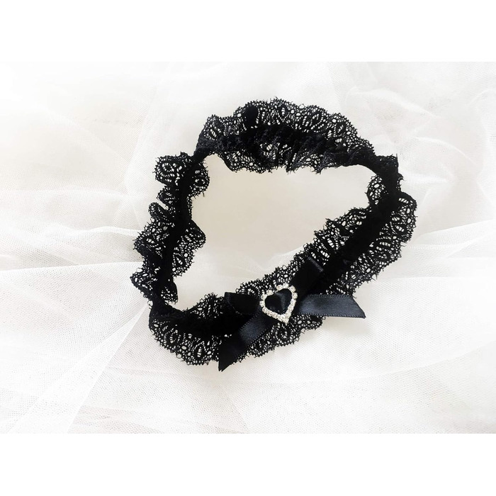 Шнурки для нареченої LeJulyeekay, мереживні, набір шнурків для вечірки, чорні